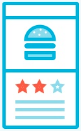 restaurant reviews app icon